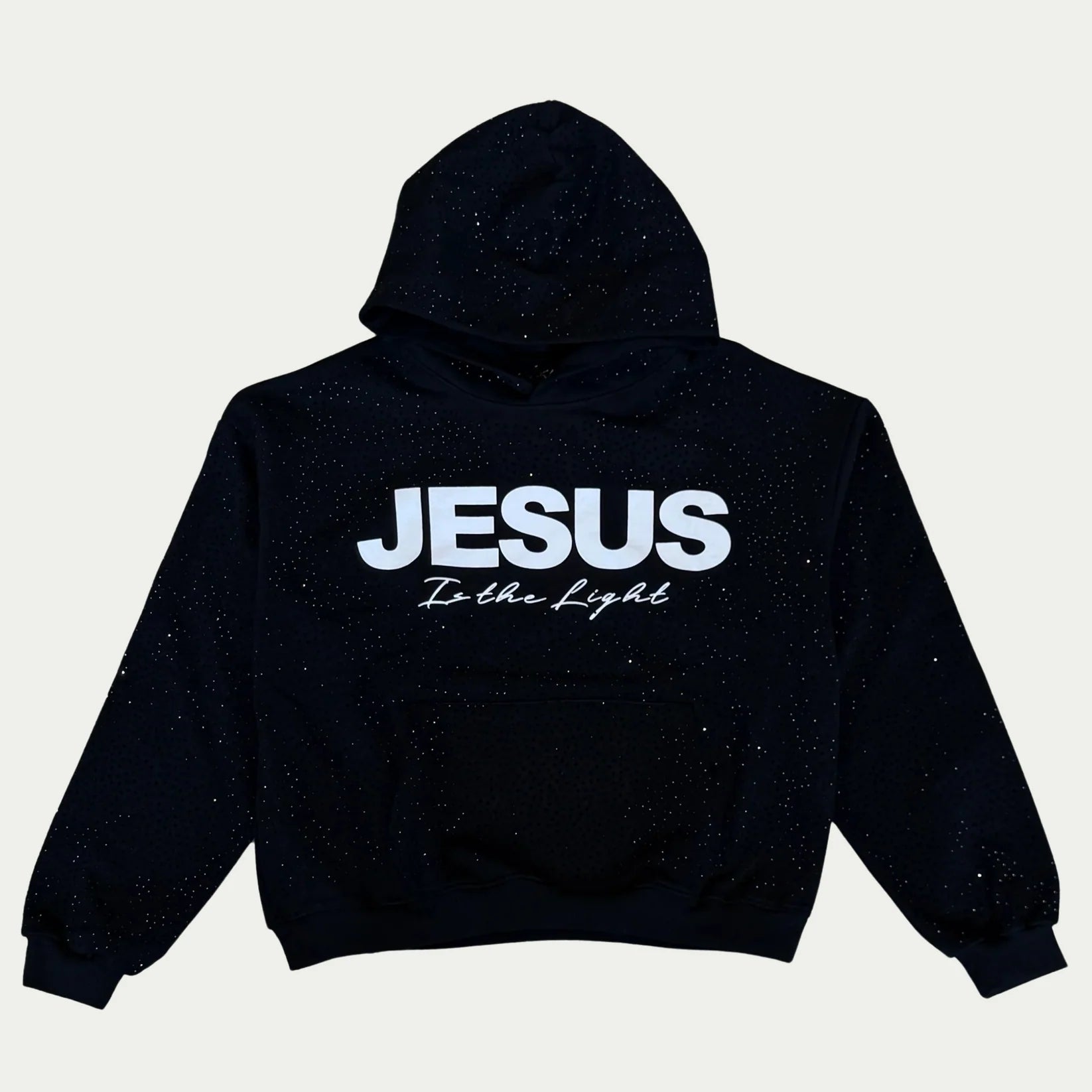 Rhinestone Jesus Saves Hoodie