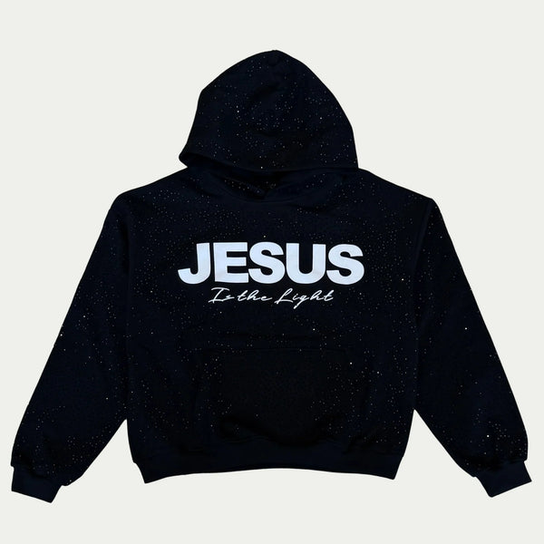 Rhinestone Jesus Saves Hoodie
